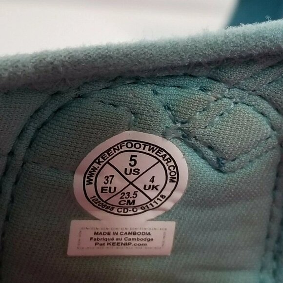 KEEN Hiking Trail Seacamp CNX Sandals Shoes Youth Girl 5 Washable Blue Teal - Picture 7 of 10